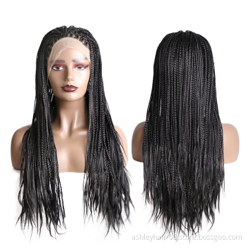 Julianna hair box braid lace wig japanese keratin kinky short african for black women lace front braided laces wigs vendors